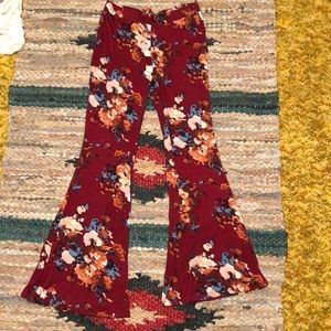 Flare pants (flower design)